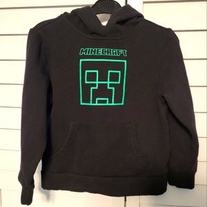 Small, Black Minecraft Creeper Hoodie